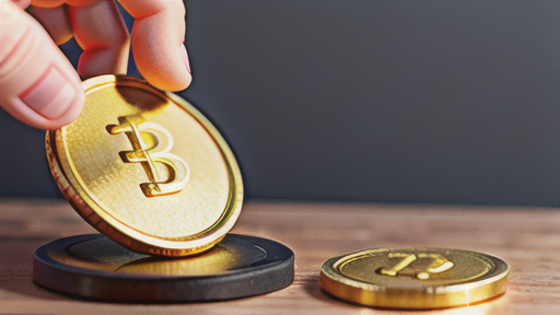 複数の小さなコイン