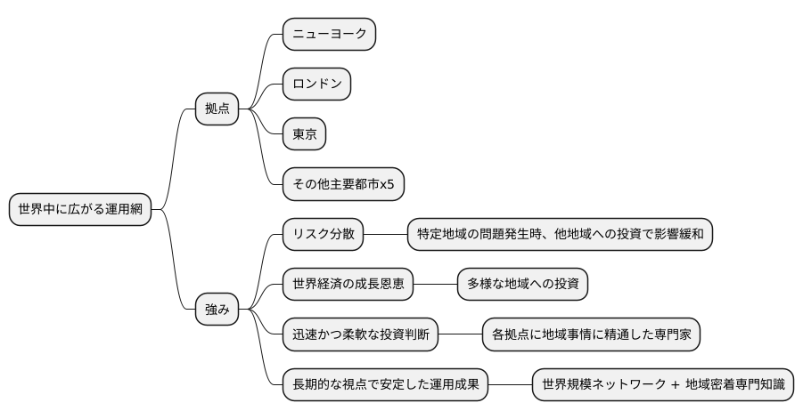 世界規模の運用体制
